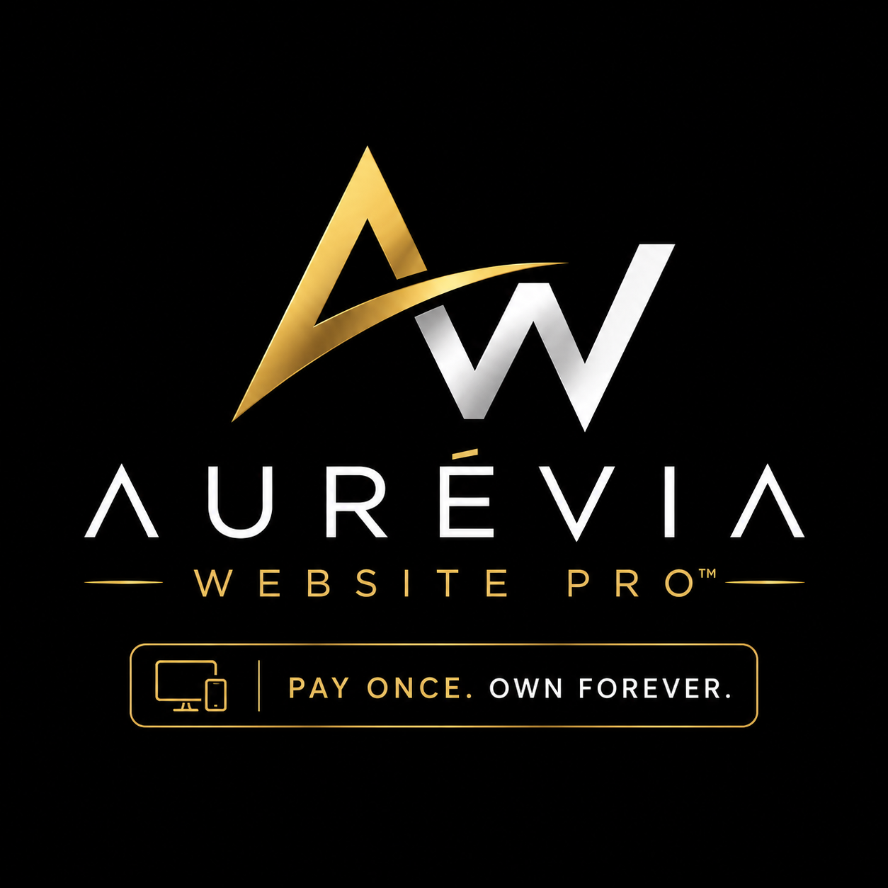 Aurévia Website Pro™ — Pay Once. Own Forever.